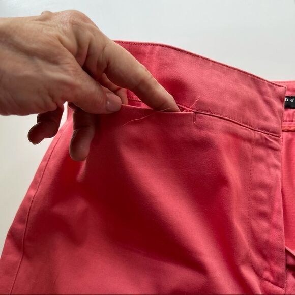 Apostrophe Stretche Coral Cropped Pants, Size 4 - Picture 6 of 11